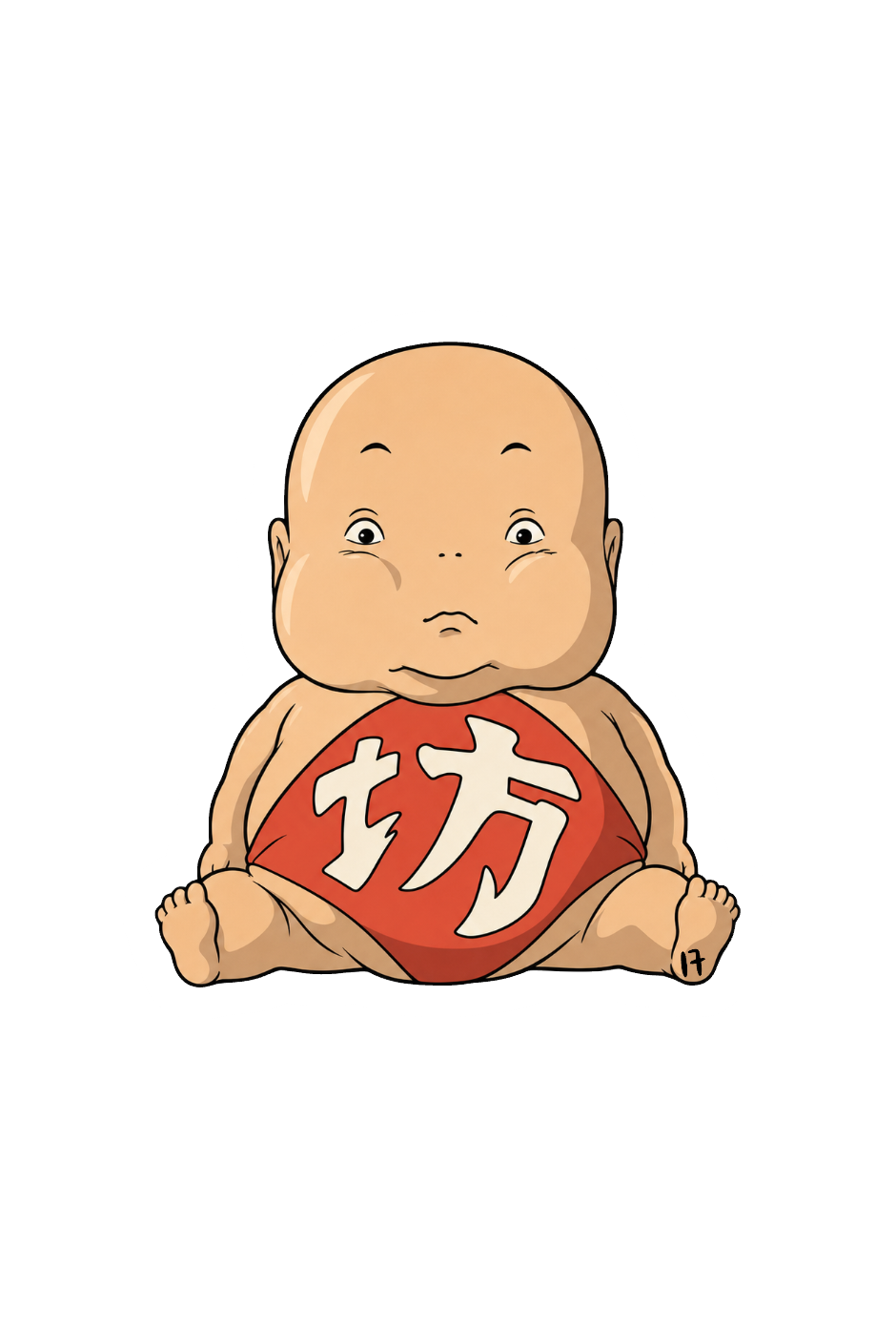 Sticker — sumo baby character